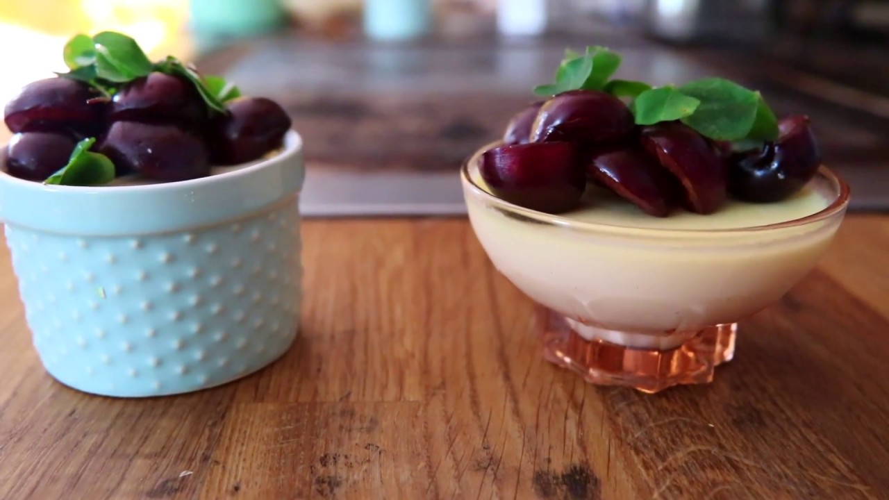 Wild Box 13: Meadowsweet Panna Cotta with Cherries
