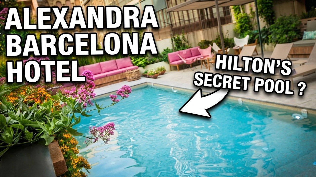 Full Tour of Alexandra Barcelona Hotel Curio Collection by Hilton | Room, Pool, Bar & Dining!