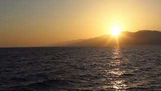Sunset over the water and relax -