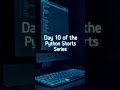 Day 10 Part 2 – Python Shorts Series 🚀 | Python String Operations Explained