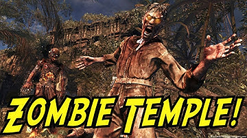 CRAZY ZOMBIE TEMPLE! - Custom Zombies "LAMANAI" (CoD WaW Custom Zombies)