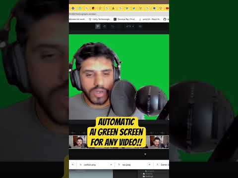 Automatic AI Generated Green Screen for ANY VIDEO