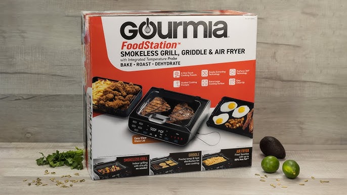 FoodStation™ by Gourmia® - The Best Smokeless Indoor Grill & Air