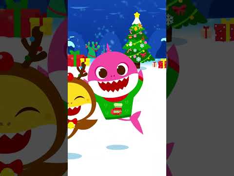 和鯊魚家族一起過聖誕節！ All I want for Christmas is you! 🎄 鯊魚寶寶 Baby Shark 碰碰狐 Pinkfong! #babyshark #shorts