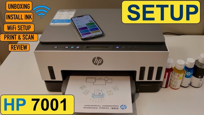 HP Smart Tank 720  7001 All In One printer : How to print a borderless  photo 