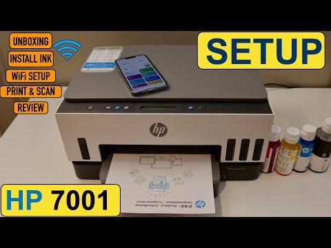 Unbox and Set Up the HP Ink Tank 110 Printer Series, HP Ink Tank