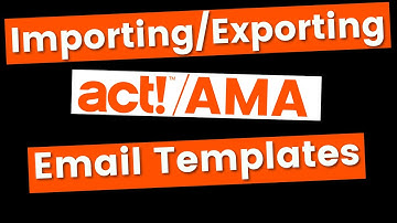 How to Effortlessly Import/Export Act AMA Templates Like a Pro!