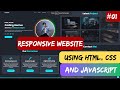 How To Create a Responsive Portfolio Website using HTML CSS And Javascript.