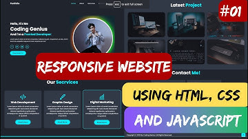 How To Create a Responsive Portfolio Website using HTML CSS And Javascript.
