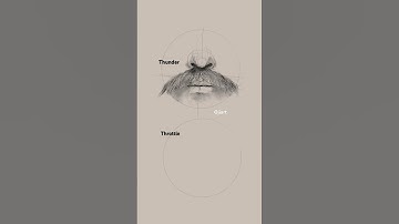 How to draw a moustache 😳 #sketch #art #procreate