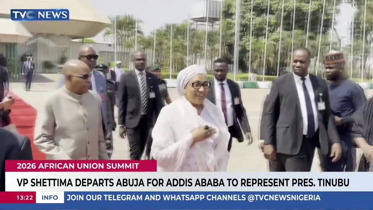 VP Shettima Departs Abuja For AU Summit In Addis Ababa