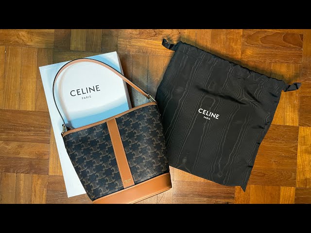 CELINE Medium Bucket Bag in Triomphe Canvas Unboxing 