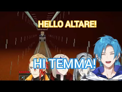 Temma and Altare's minecraft cart accidents