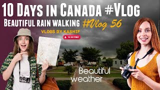 Beautiful rain walking village, 10 Days in Canada Vlog, Banff, Lake Louise, Jasper #travelvlog #live