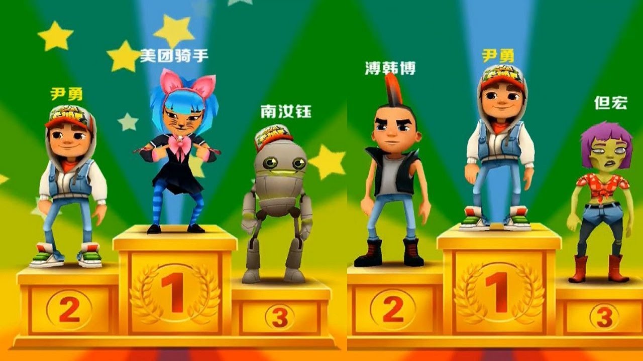 Subway Surfers Online Multiplayer All Characters Part 1 - Friv4T 