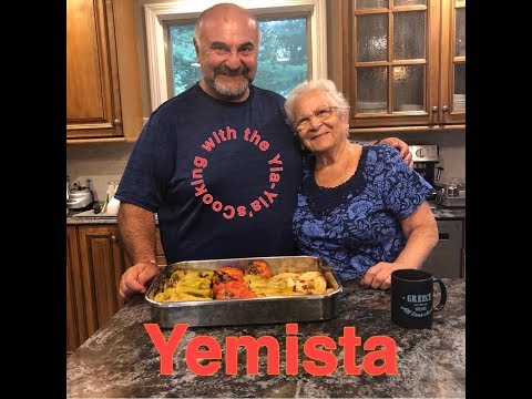 Yemista Stuffed Greek Peppers and Tomatoes