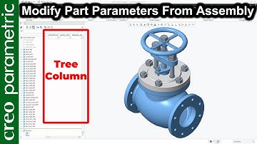 Modifying parameters from the Assembly in Creo Parametric