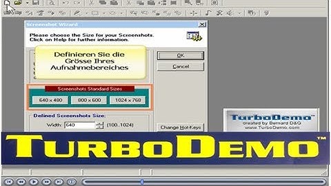 Größe Ihres Aufnahmebereichs definieren | TurboDemo
