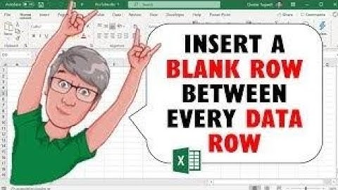 Insert Blank Row between Every Data Rows #shorts #excel #exceltips #tips #exceltutorial #tricks