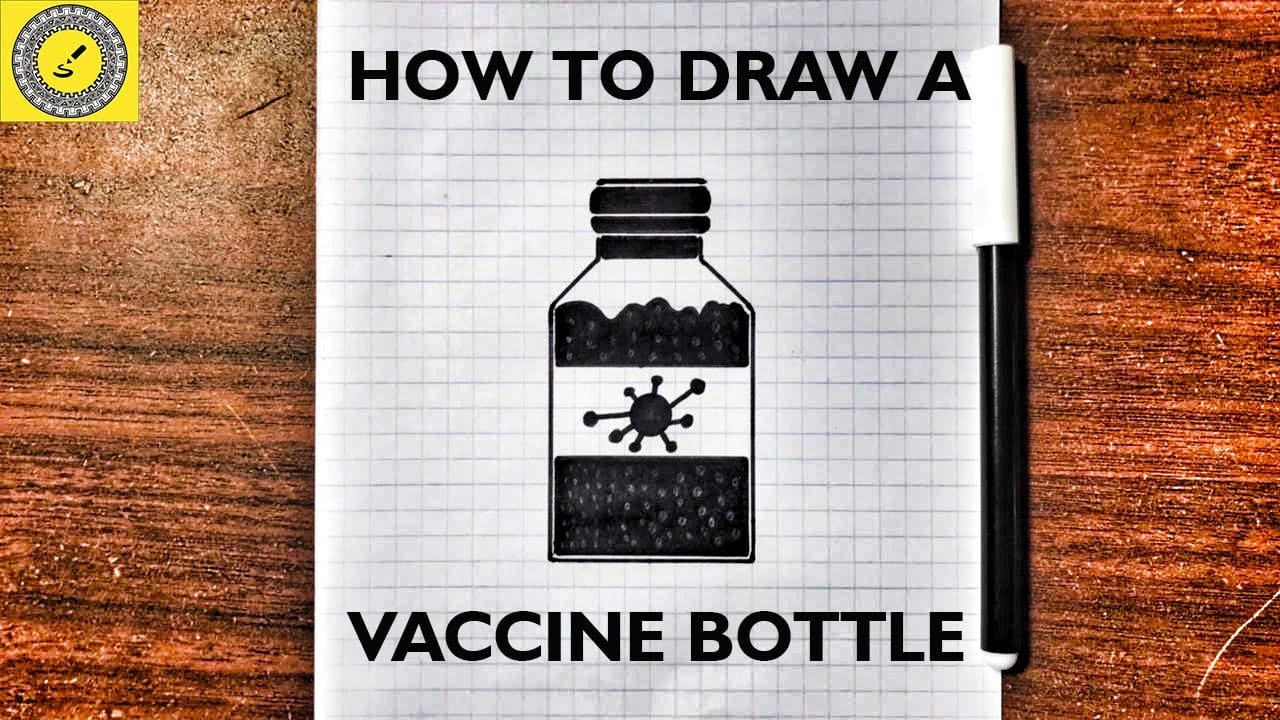 How To Draw a Vaccine Bottle