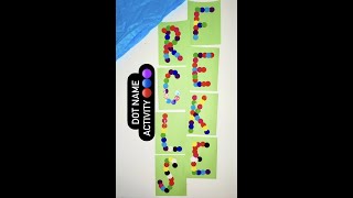 Dot Name Activity 🔵🔴🟣