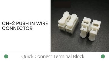CH-2 push in wire connector quick connect Terminal Block