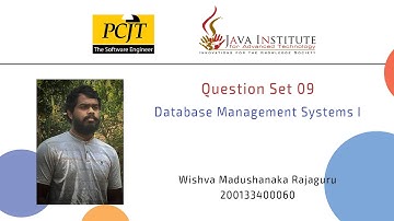 DBMS I | Question Set09 | Search Queries for Differenr Scenarios  | Java Institute | Wishva Rajaguru