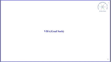 Goal seek using VBA