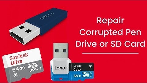 Repair corrupted Pen Drive or SD card using CMD