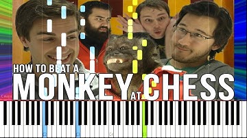 How To Beat A Monkey At Chess - Random Encounters [Synthesia Piano Tutorial]
