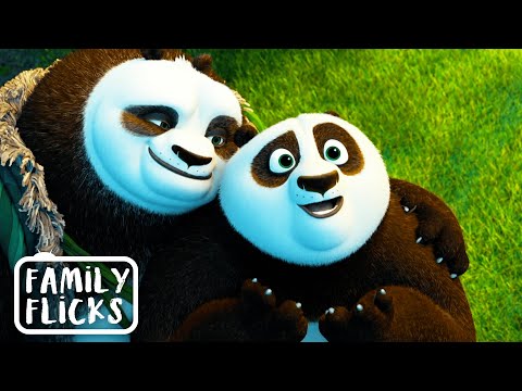 Po Learns How To Be A Panda | Kung Fu Panda 3 (2016) | Family Flicks