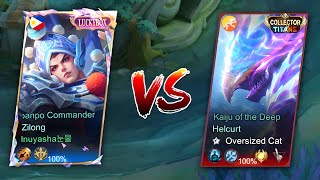 NEW HELCURT COLLECTOR SKIN VS TOP GLOBAL ZILONG!😱 THE COMEBACK WAS UNBELIEVABLE 