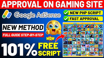 ✅ AdSense Approval on Gaming Site (Without Articles) | Free Php Script - 100% Working Method 🔥