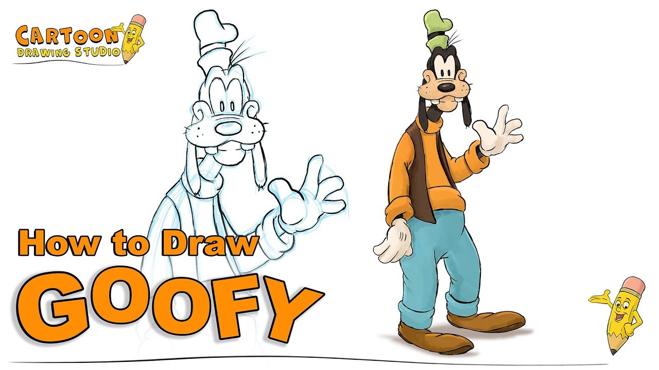 How to Draw Goofy Cartoon Drawing Studio Learn to Draw - YouTube