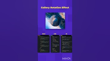 Gallery Rotation Effect.#coding #webdesign #learnhtml5andcss3 #javascript