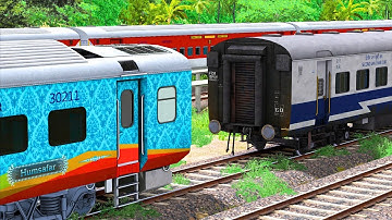 JANSHATABDI COUPLING HUMSAFAR COACH | BUMPY RAILROAD | Train Simulator | Railworks 3 | RAILROAD FUN