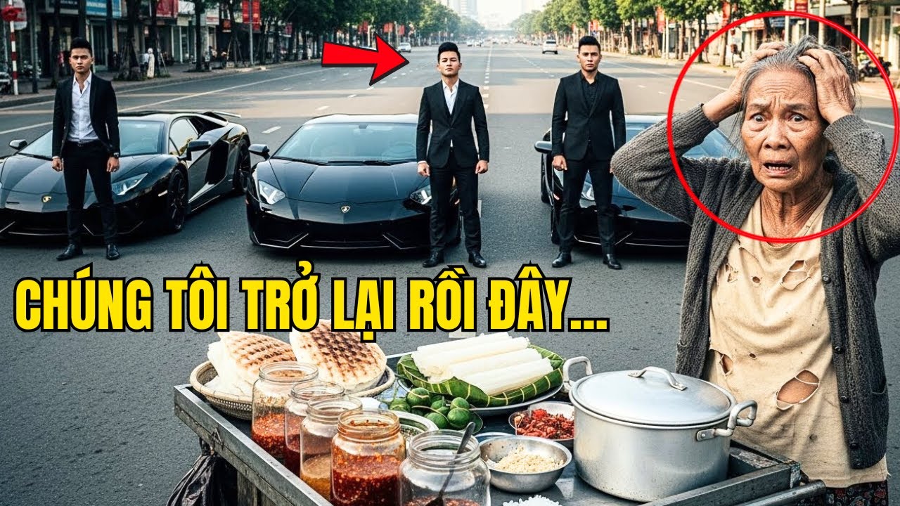 Bà lão bán hàng rong từng cho ba đứa trẻ ăn… nhiều năm sau cả khu phố chết lặng vì ba đứa trẻ ấy!