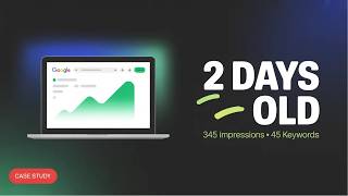 2-Day Old Site: 345 Impressions, 45 Keywords, Already Indexed. Here's How.