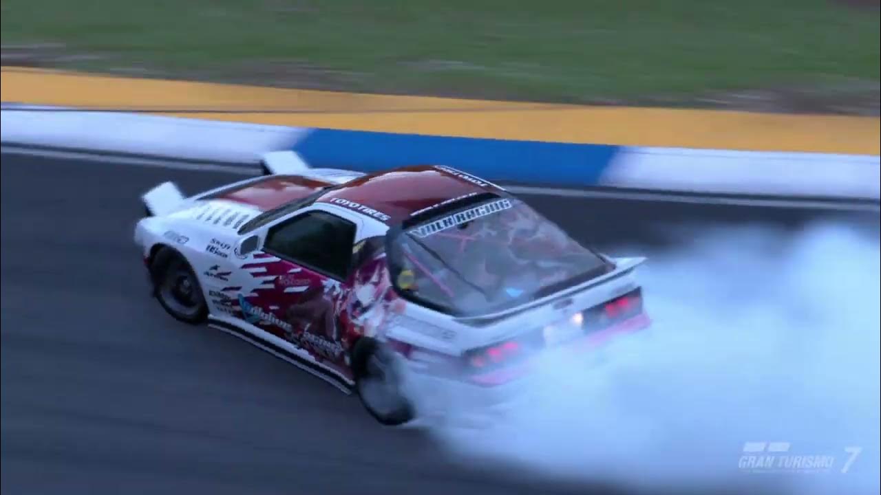 Gran Turismo 7 GT7 Trial Mountain Circuit Mazda RX7 Drift Settings