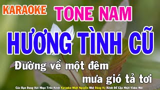 Hương Tình Cũ Karaoke Tone Nam Nhạc Sống - Phối Mới Dễ Hát - Nhật Nguyễn