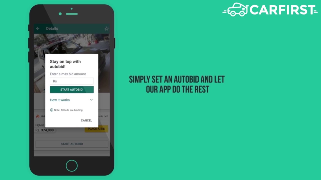 CarFirst Dealer App - Bidding on Cars - YouTube
