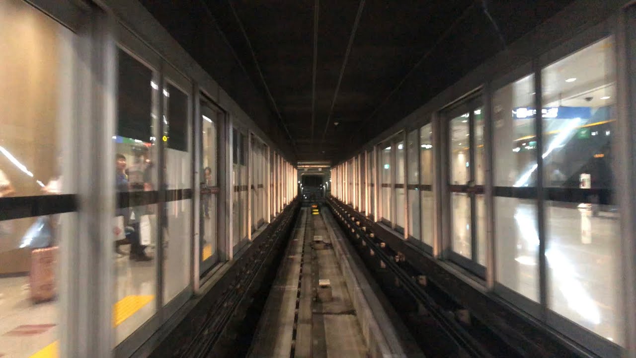 仁川国際空港シャトルトレイン「スターライン」搭乗棟→旅客ターミナル 2018.05.31