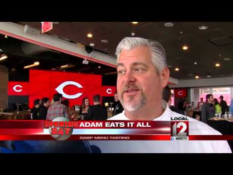 Adam Clements samples all the GABP food