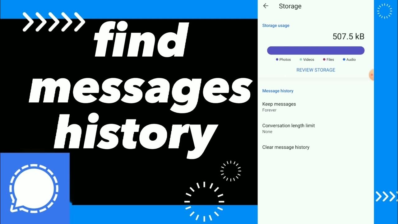 how-to-find-messages-history-on-signal-app-youtube