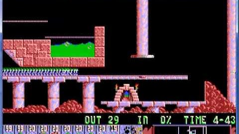 Lemmings 1 Fun Level 24  Konbanwa Lemming san.mpg