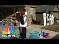 Teacher Turns Garage Into Library For Students Learning From Home | NBC Nightly News