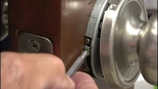 Tighten a Loose Kwikset Door Handle  Hidden Release under the Rose