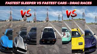 FH6 | TOYOTA AE86 TROLLS THE FASTEST DRAG CARS - FASTEST SLEEPER VS FASTEST CARS -  DRAG RACES [FH6]