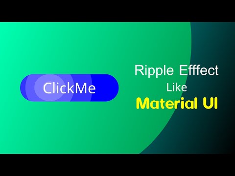 Button Ripple Effect With Vanillajs Like Material UI