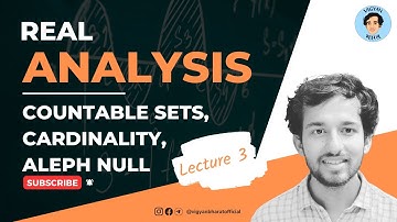 Lecture 3 Cardinality Countable and Uncountable Sets Real Analysis Course IIT JAM MATH Vigyan Bharat